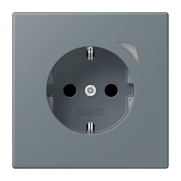 Jung BTLC1521S251 JUNG HOME SCHUKO-Steckdose Safety+ LC4320H (Thermoplast lackiert) Gris 59 Les Couleurs® Le Corbusier