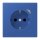 Jung BTLC1521S253 JUNG HOME SCHUKO-Steckdose Safety+ LC4320K (Thermoplast lackiert) Bleu Outremer 59 Les Couleurs® Le Corbusier