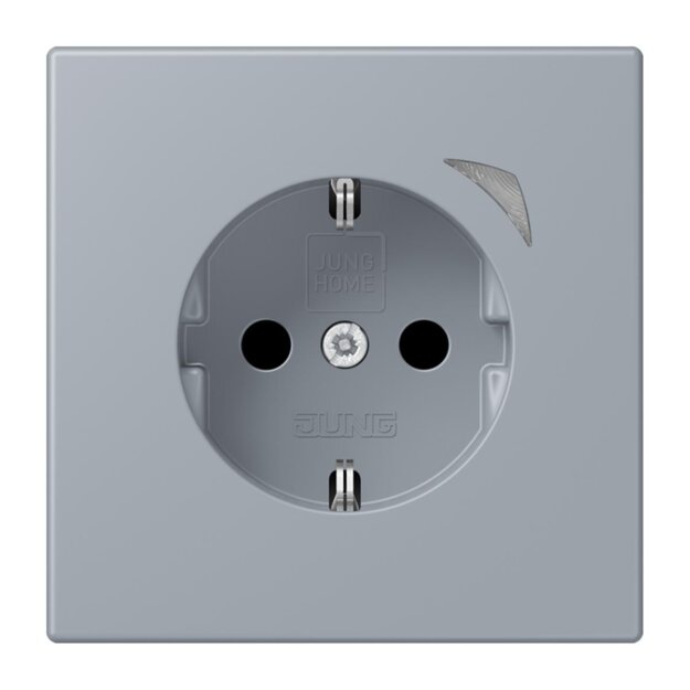 Jung BTLC1521S257 JUNG HOME SCHUKO-Steckdose Safety+ LC4320O (Thermoplast lackiert) Gris Clair 59 Les Couleurs® Le Corbusier