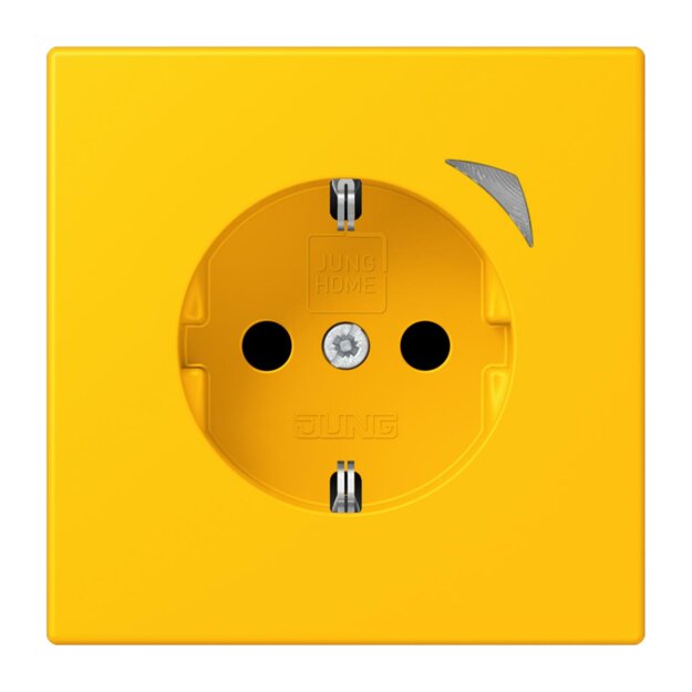 Jung BTLC1521S263 JUNG HOME SCHUKO-Steckdose Safety+ LC4320W (Thermoplast lackiert) Le Jaune Vif Les Couleurs® Le Corbusier