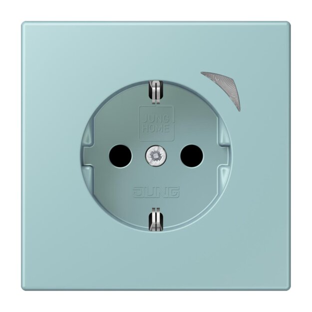 Jung BTLC1521SE214 JUNG HOME SCHUKO-Steckdose Energy Safety+ LC3200 (Thermoplast lackiert) Céruléen Clair Les Couleurs® Le Corbusier