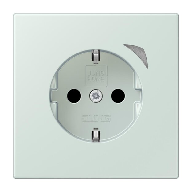 Jung BTLC1521SE215 JUNG HOME SCHUKO-Steckdose Energy Safety+ LC3200 (Thermoplast lackiert) Céruléen Pale Les Couleurs® Le Corbusier