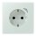 Jung BTLC1521SE215 JUNG HOME SCHUKO-Steckdose Energy Safety+ LC3200 (Thermoplast lackiert) Céruléen Pale Les Couleurs® Le Corbusier