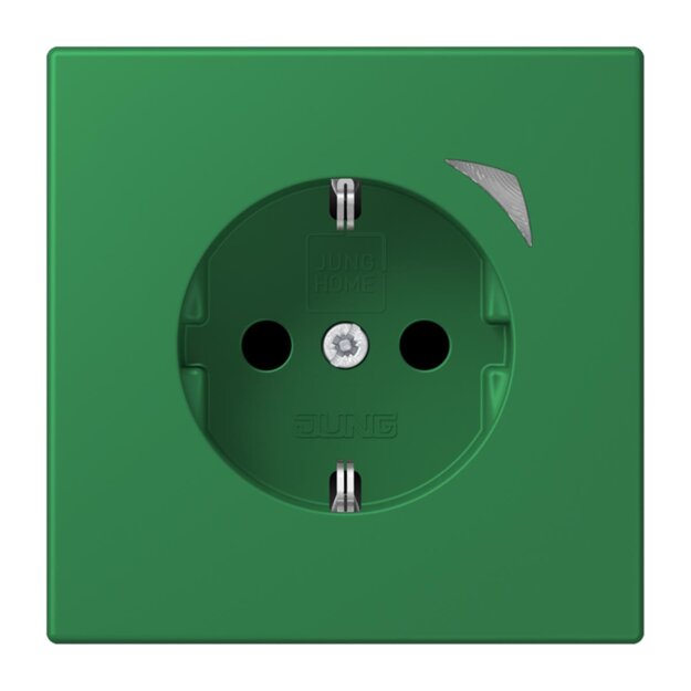 Jung BTLC1521SE219 JUNG HOME SCHUKO-Steckdose Energy Safety+ LC3200 (Thermoplast lackiert) Vert Foncé Les Couleurs® Le Corbusier