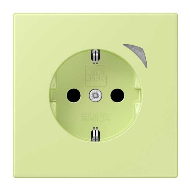 Jung BTLC1521SE222 JUNG HOME SCHUKO-Steckdose Energy Safety+ LC3200 (Thermoplast lackiert) Vert Jaune Clair Les Couleurs® Le Corbusier
