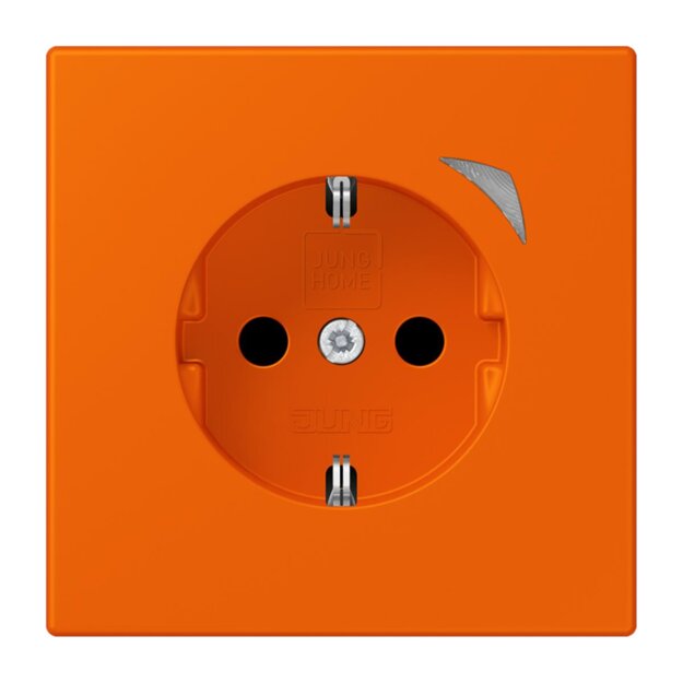 Jung BTLC1521SE224 JUNG HOME SCHUKO-Steckdose Energy Safety+ LC3200 (Thermoplast lackiert) Orange Les Couleurs® Le Corbusier