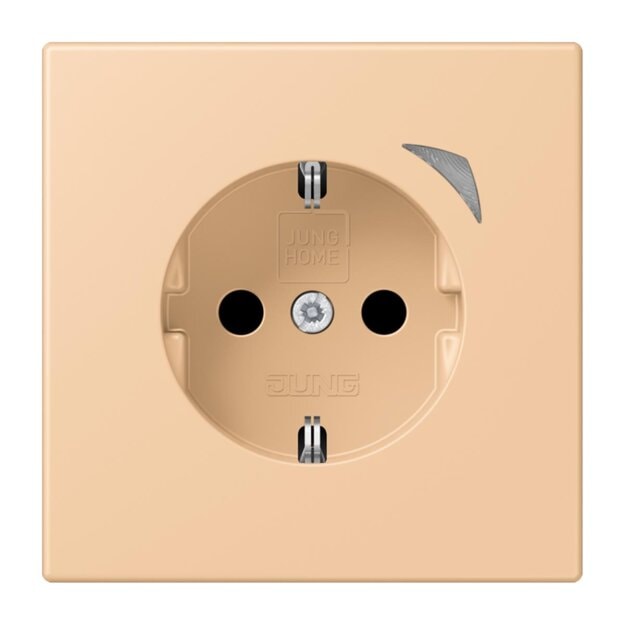 Jung BTLC1521SE237 JUNG HOME SCHUKO-Steckdose Energy Safety+ LC3200 (Thermoplast lackiert) Terre Sienne Claire 31 Les Couleurs® Le Corbusier