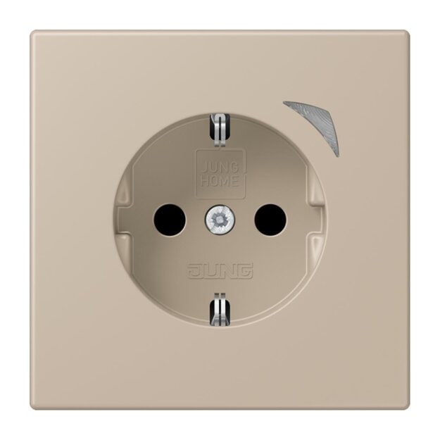 Jung BTLC1521SE243 JUNG HOME SCHUKO-Steckdose Energy Safety+ LC3200 (Thermoplast lackiert) Ombre Naturelle Claire Les Couleurs® Le Corbusier