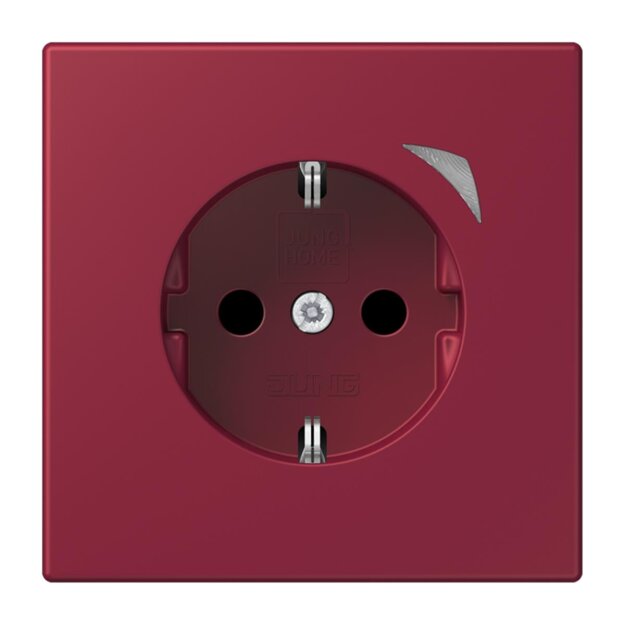 Jung BTLC1521SE255 JUNG HOME SCHUKO-Steckdose Energy Safety+ LC3200 (Thermoplast lackiert) Le Rubis Les Couleurs® Le Corbusier