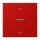 Jung BTLC17101P227 JUNG HOME Taster 1-fach mit Pfeilsymbolen Rouge Vermillon 31 Les Couleurs® Le Corbusier