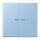 Jung BTLC17102207 JUNG HOME Taster 2-fach LC32021 Outremer Moyen Les Couleurs® Le Corbusier