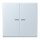 Jung BTLC17102209 JUNG HOME Taster 2-fach LC32023 Outremer Pale Les Couleurs® Le Corbusier