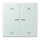 Jung BTLC17102P215 JUNG HOME Taster 2-fach mit Pfeilsymbolen Céruléen Pale Les Couleurs® Le Corbusier