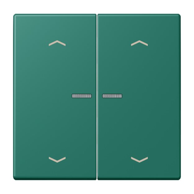 Jung BTLC17102P216 JUNG HOME Taster 2-fach mit Pfeilsymbolen Vert Anglais Les Couleurs® Le Corbusier