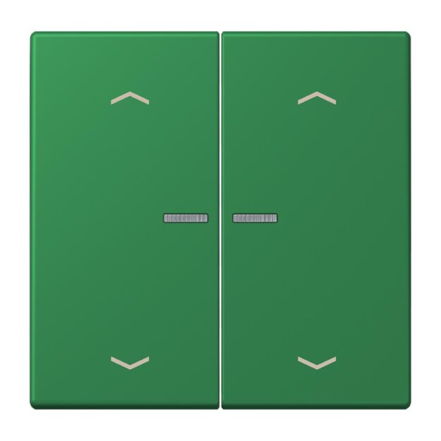 Jung BTLC17102P219 JUNG HOME Taster 2-fach mit Pfeilsymbolen Vert Foncé Les Couleurs® Le Corbusier
