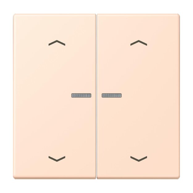 Jung BTLC17102P228 JUNG HOME Taster 2-fach mit Pfeilsymbolen Rose Pâle Les Couleurs® Le Corbusier