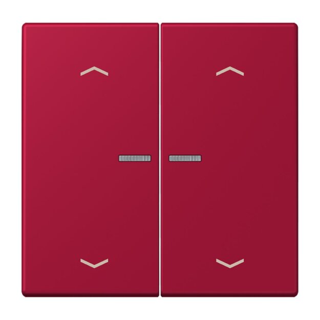 Jung BTLC17102P229 JUNG HOME Taster 2-fach mit Pfeilsymbolen Rouge Carmin Les Couleurs® Le Corbusier