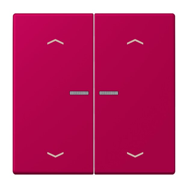 Jung BTLC17102P230 JUNG HOME Taster 2-fach mit Pfeilsymbolen Rouge Rubia Les Couleurs® Le Corbusier