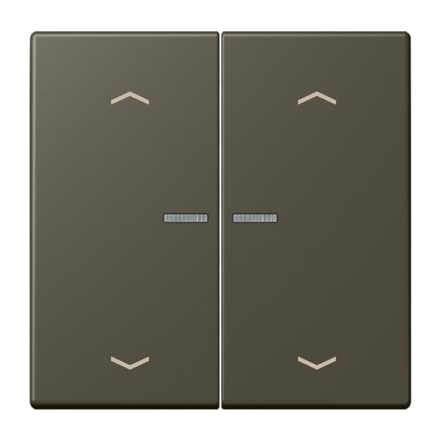 Jung BTLC17102P241 JUNG HOME Taster 2-fach mit Pfeilsymbolen Ombre Naturelle 31 Les Couleurs® Le Corbusier