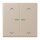 Jung BTLC17102P243 JUNG HOME Taster 2-fach mit Pfeilsymbolen Ombre Naturelle Claire Les Couleurs® Le Corbusier