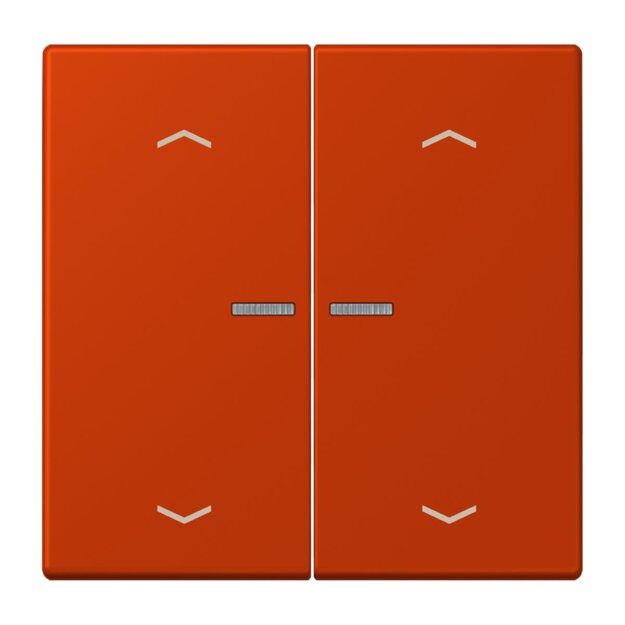 Jung BTLC17102P244 JUNG HOME Taster 2-fach mit Pfeilsymbolen Rouge Vermillon 59 Les Couleurs® Le Corbusier