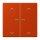 Jung BTLC17102P244 JUNG HOME Taster 2-fach mit Pfeilsymbolen Rouge Vermillon 59 Les Couleurs® Le Corbusier