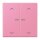 Jung BTLC17102P246 JUNG HOME Taster 2-fach mit Pfeilsymbolen Rose Vif Les Couleurs® Le Corbusier