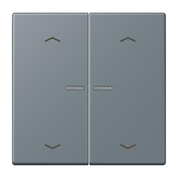 Jung BTLC17102P251 JUNG HOME Taster 2-fach mit Pfeilsymbolen Gris 59 Les Couleurs® Le Corbusier