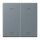 Jung BTLC17102P251 JUNG HOME Taster 2-fach mit Pfeilsymbolen Gris 59 Les Couleurs® Le Corbusier