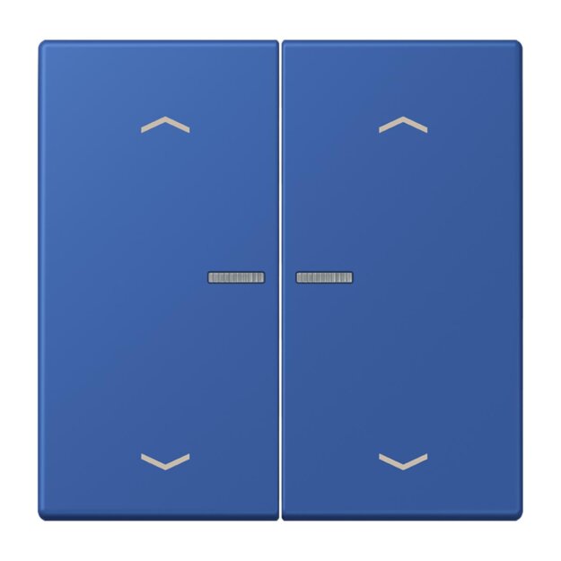 Jung BTLC17102P253 JUNG HOME Taster 2-fach mit Pfeilsymbolen Bleu Outremer 59 Les Couleurs® Le Corbusier