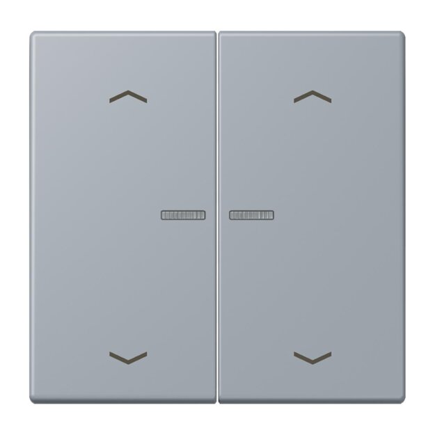 Jung BTLC17102P257 JUNG HOME Taster 2-fach mit Pfeilsymbolen Gris Clair 59 Les Couleurs® Le Corbusier