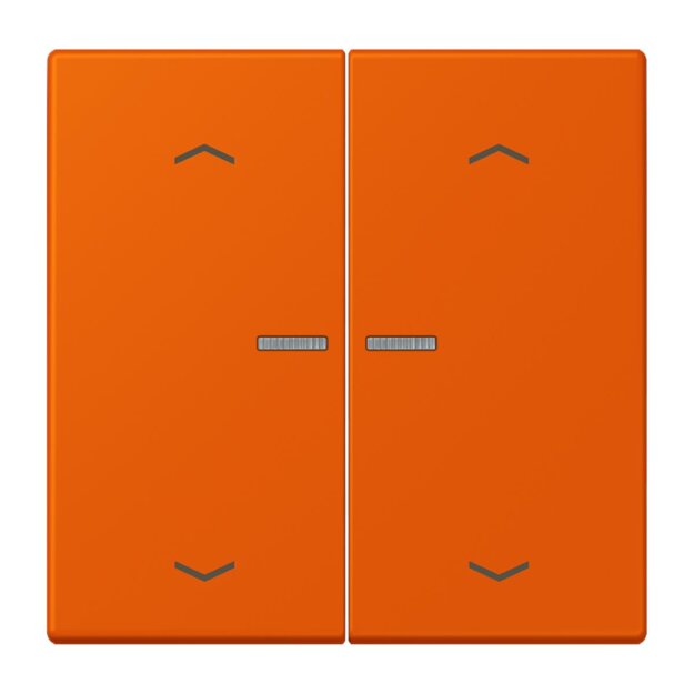 Jung BTLC17102P260 JUNG HOME Taster 2-fach mit Pfeilsymbolen Orange Vif Les Couleurs® Le Corbusier