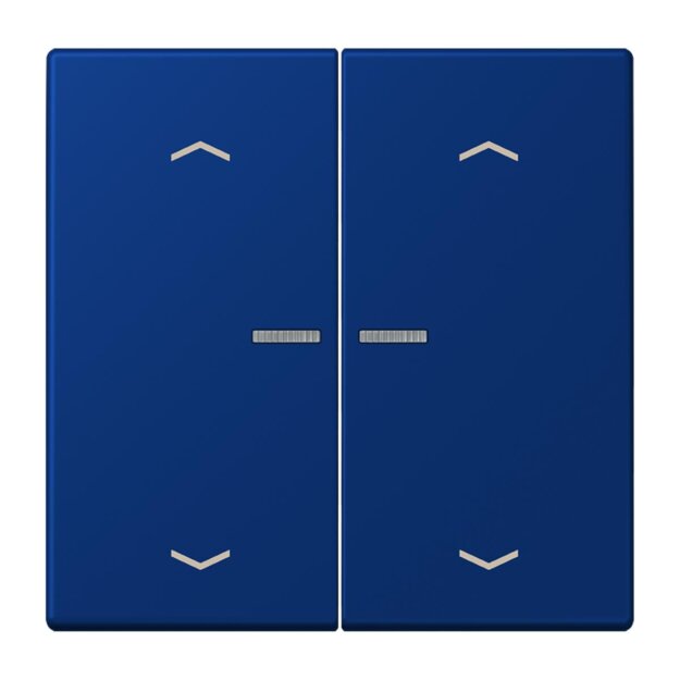 Jung BTLC17102P261 JUNG HOME Taster 2-fach mit Pfeilsymbolen Bleu Outremer Foncé Les Couleurs® Le Corbusier