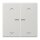 Jung BTLS17102PLG JUNG HOME Taster 2-fach mit Pfeilsymbolen Lightgrau