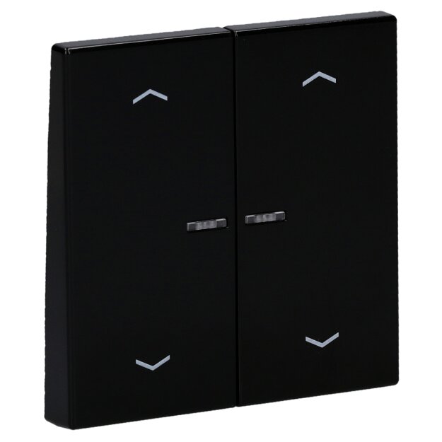 Jung BTLS17102PSW JUNG HOME Taster 2-fach mit Pfeilsymbolen Schwarz