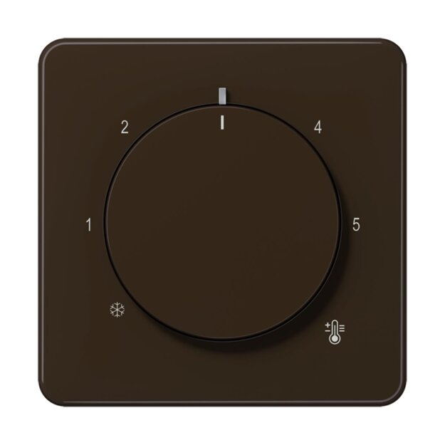 Jung CD1749BFBR Abdeckung für Raumtemperaturregler-Einsätze Thermoplast Braun Serie CD