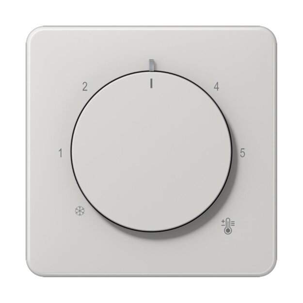 Jung CD1749BFLG Abdeckung für Raumtemperaturregler-Einsätze Thermoplast Lightgrau Serie CD