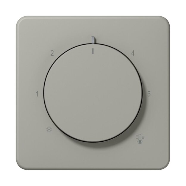 Jung CD1749BFPT Abdeckung für Raumtemperaturregler-Einsätze Thermoplast lackiert Platin Serie CD
