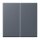 Jung ENOLC995262 EnOcean Funk-Wandsender 4-kanalig LC4320U Gris Fonce 59 Les Couleurs® Le Corbusier