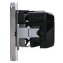 Jung ES1520-15CA SCHUKO-Steckdose mit USB-Ladegerät Safety+ Typ AC Edelstahl Edelstahl