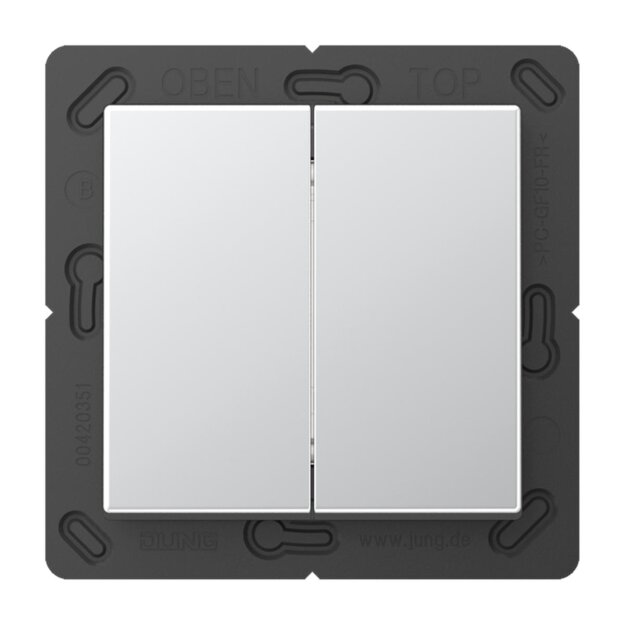 Jung FOHA595AL Friends of Hue Funk Wandsender Set 4-kanalig Aluminium