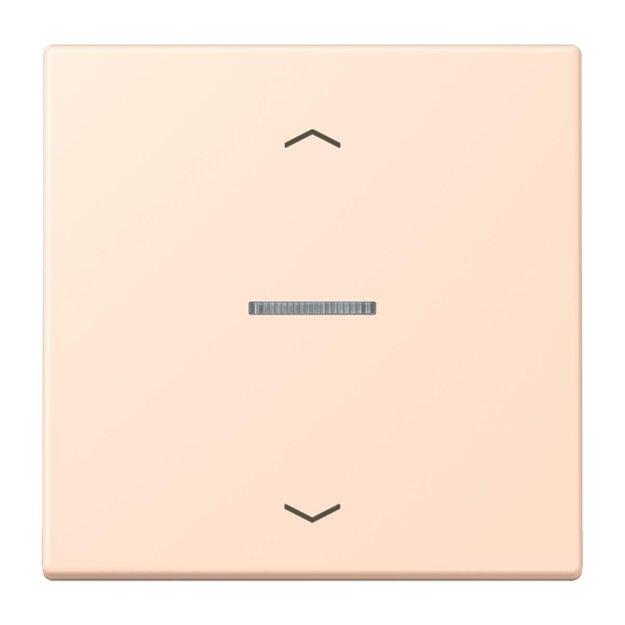 Jung LC101KO5P228 Wippe für Taster 1-fach mit Lichtleiter mit Pfeilsymbolen (Duroplast lackiert) Rose Pâle Les Couleurs® Le Corbusier