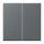 Jung LC102202 Wippe für KNX Taster 2-fach LC32010 Gris Foncé 31 Les Couleurs® Le Corbusier