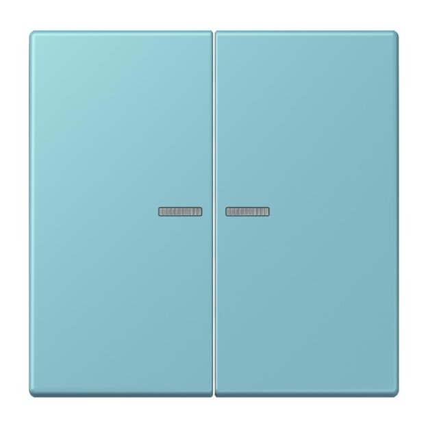 Jung LC102KO5213 Wippe mit Lichtleiter für KNX Taster 2-fach Céruléen Moyen Les Couleurs® Le Corbusier