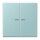 Jung LC102KO5214 Wippe mit Lichtleiter für KNX Taster 2-fach Céruléen Clair Les Couleurs® Le Corbusier