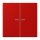 Jung LC102KO5227 Wippe mit Lichtleiter für KNX Taster 2-fach Rouge Vermillon 31 Les Couleurs® Le Corbusier