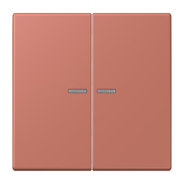 Jung LC102KO5236 Wippe mit Lichtleiter für KNX Taster 2-fach Terre Sienne Brique Les Couleurs® Le Corbusier