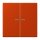 Jung LC102KO5244 Wippe mit Lichtleiter für KNX Taster 2-fach Rouge Vermillon 59 Les Couleurs® Le Corbusier