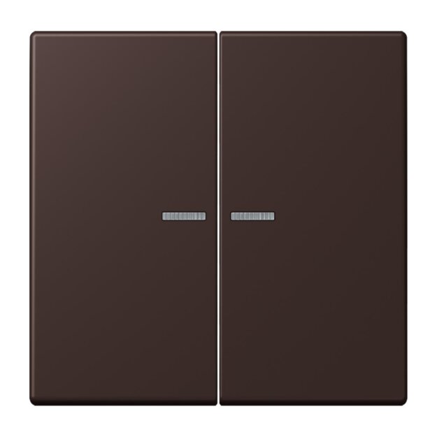 Jung LC102KO5252 Wippe mit Lichtleiter für KNX Taster 2-fach Terre D’Ombre Brûlée 59 Les Couleurs® Le Corbusier
