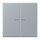 Jung LC102KO5257 Wippe mit Lichtleiter für KNX Taster 2-fach Gris Clair 59 Les Couleurs® Le Corbusier